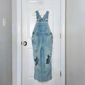 Distressed Overalls